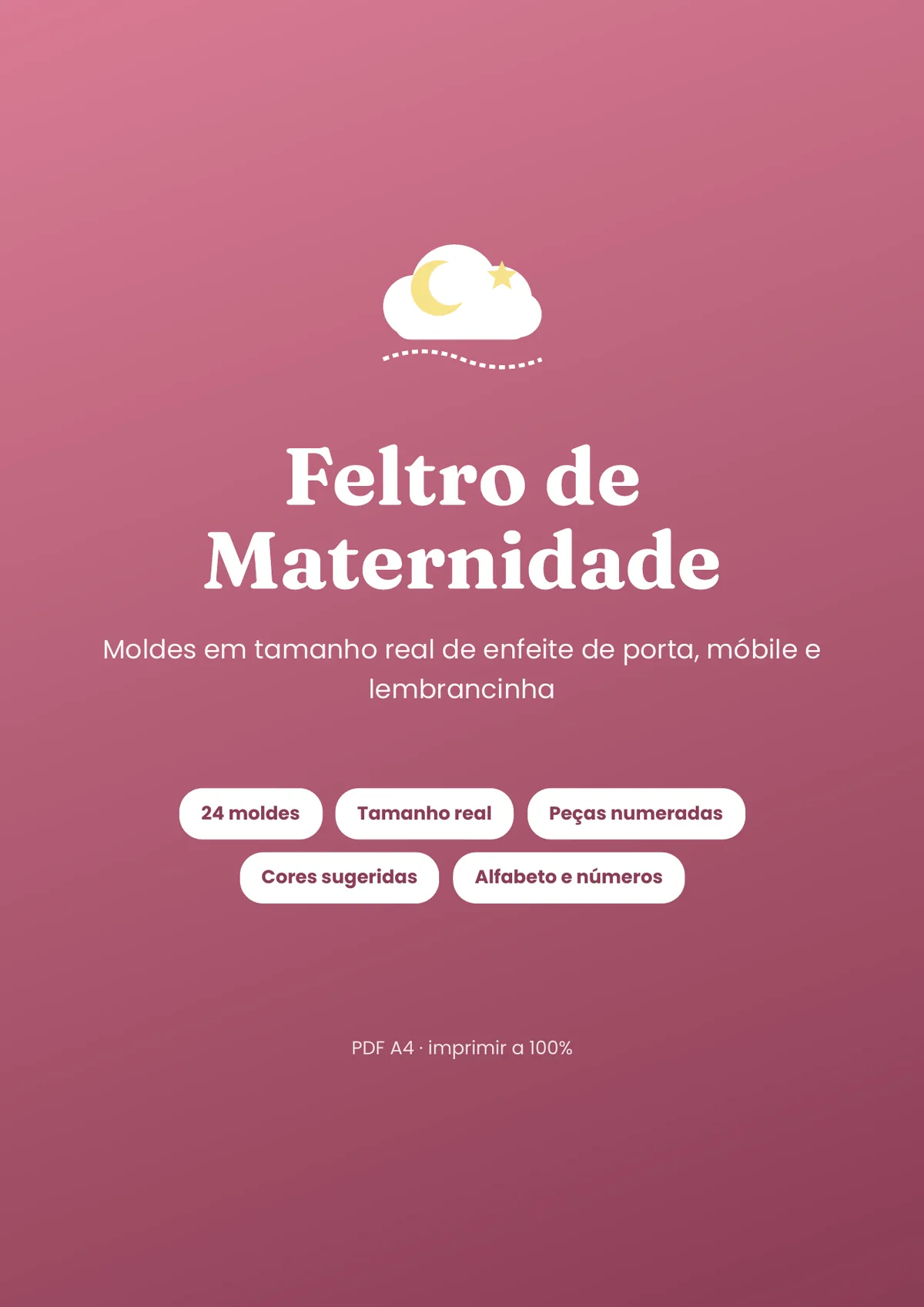 Página real do PDF Feltro de Maternidade: capa